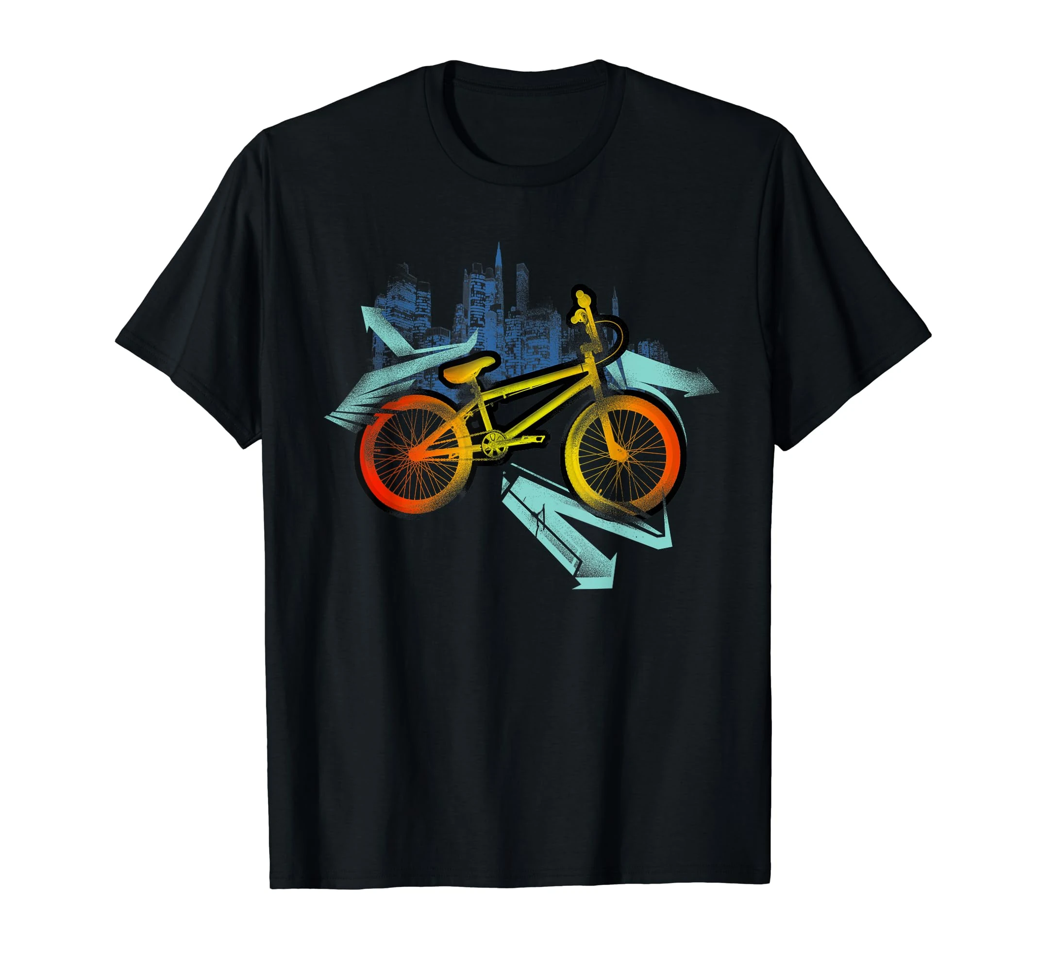 Urban Bike Night City Street T-Shirt