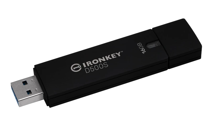 Kingston IronKey D500S 16GB Drive - FIPS 140-3 Level 3 AES-256
