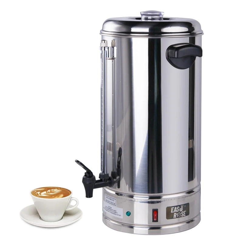 EASYROSE 100-Cup Commercial Coffee Urn - Stainless Steel Percolator
