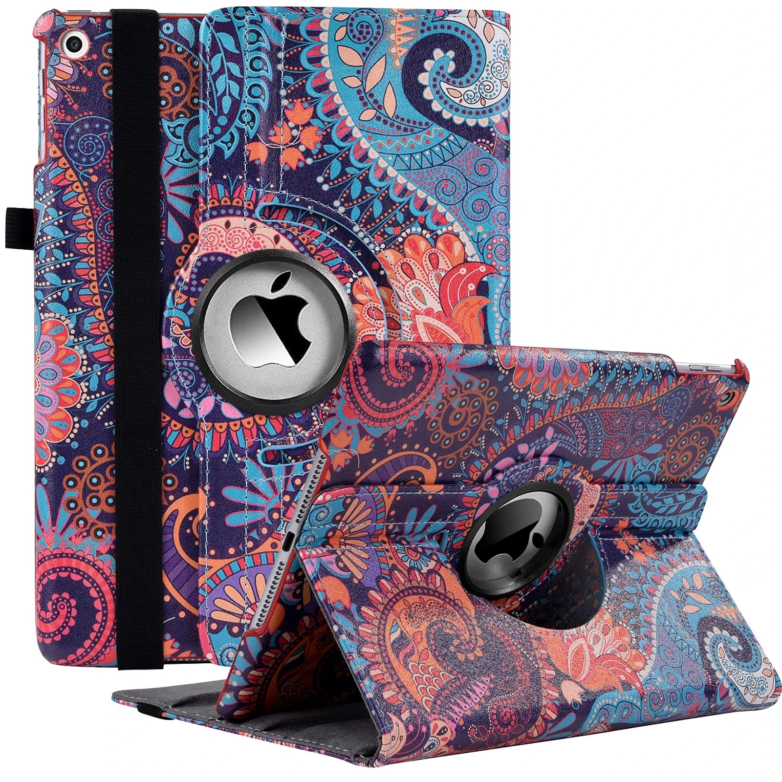 Ceysin Rotating Case for iPad 9th Generation (2021) / 8th Generation (2020) / 7th Gen (2019) 10.2 Inch - 360 Degree Rotating Protective Stand Cover with Auto Wake Sleep Function (Perlis)