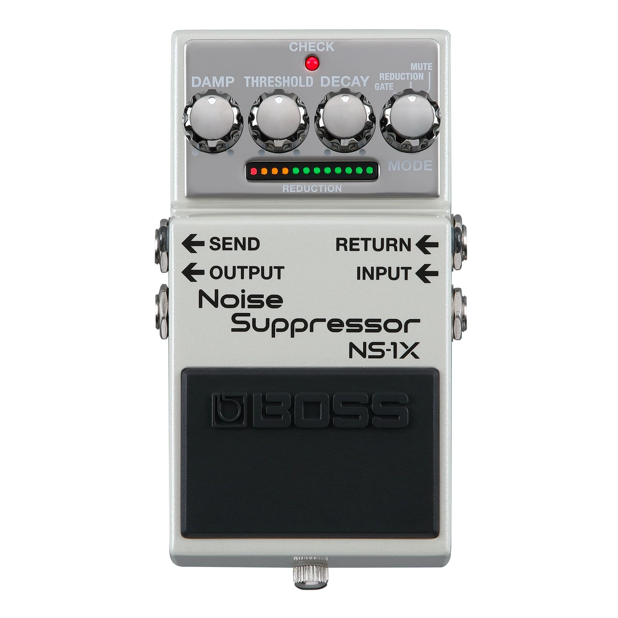 BOSS NS-1X Noise Suppressor | Next-Generation Noise Reducer & Ultra-Fast Gate for Guitar, Bass & Other Instruments | BOSS MDP Technology | Reduction Mode | Intuitive Operation | Send/Return Loop
