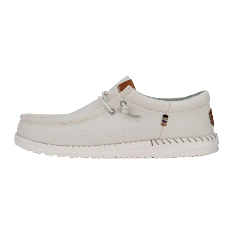 Hey Dude Men's Wally Funk Nylon Craft Slip-On Shoes - Moccasin Style, Stone White, 8 UK - Image 1