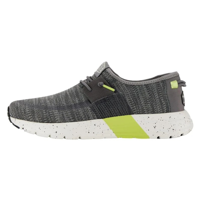 Hey Dude Men's Sirocco M Sport Fashion Sirocco Trainers Shoes, Heather Grey Charcoal, 7 UK - Image 1
