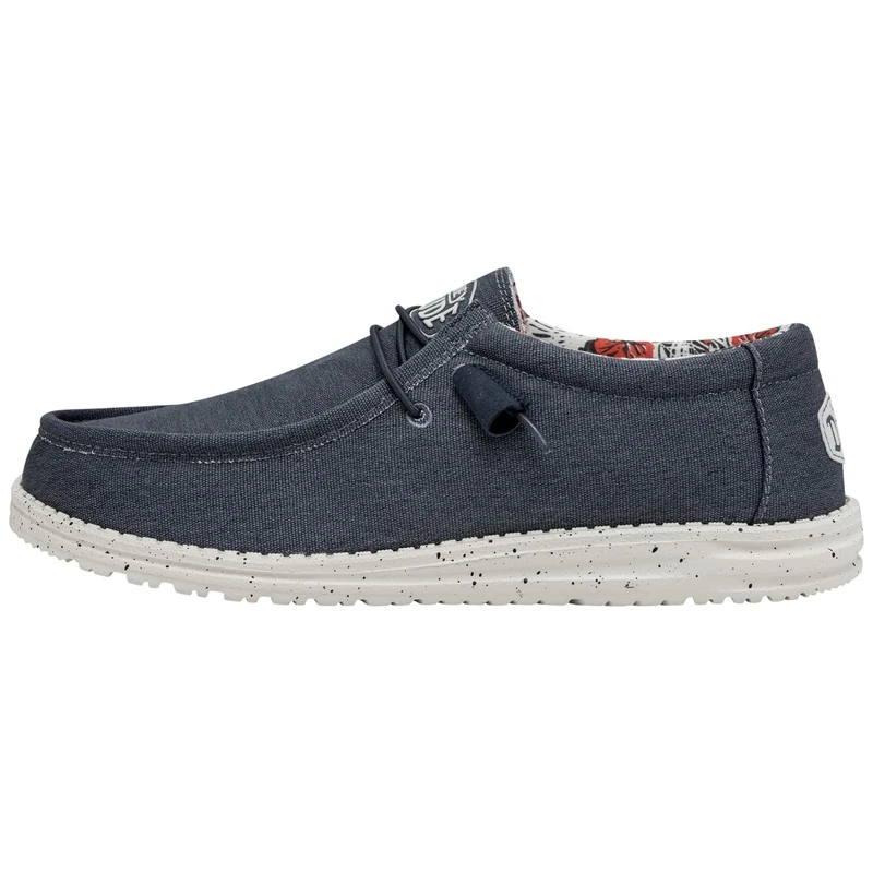 HEYDUDE Men Wally Stretch Canvas Blue Casual Moccasin 47 EU