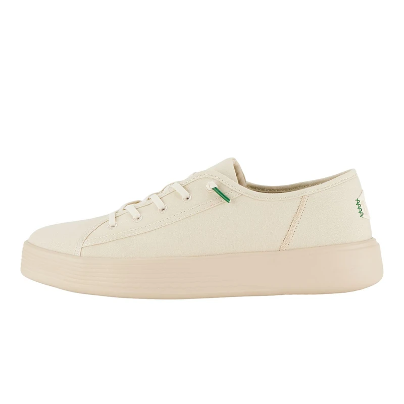 Hey Dude Cody M Canvas - Men's Shoes - White/Stucco - Size EU 46, White Stucco, 12 UK - Image 1