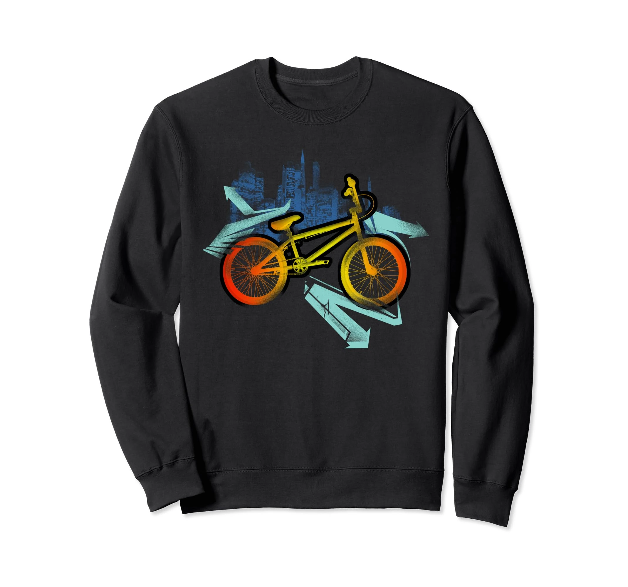 Urban Bike Night City Street Sweatshirt
