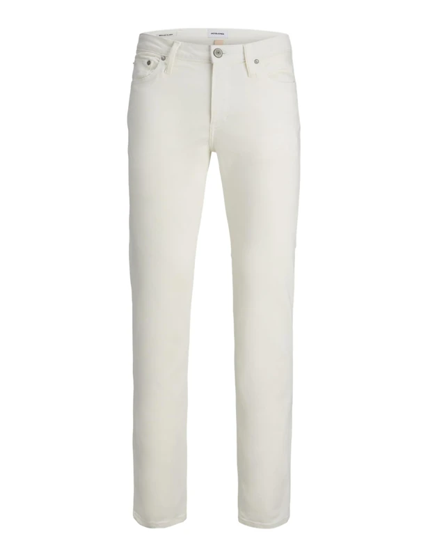 JACK & JONES Jjiglenn JJEVAN CJ 977 SN Male Slim Fit Jeans, White (White Denim), 30 W/32 L