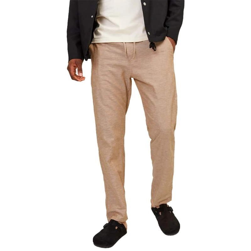 JACK & JONES JPSTKANE JJSUMMER Linen Blend Jogger SN, Rubber/Detail: Melange, S