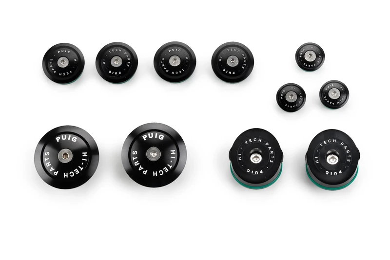 Puig 21432N Aluminum Chassis Covers Black