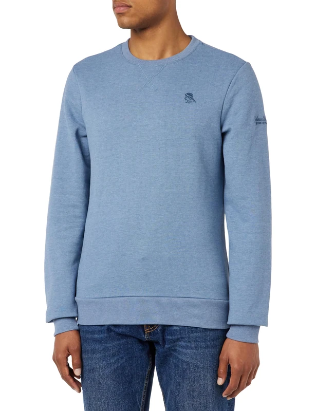 PLUMDALE Men's Sweat Jumper, Blue Blend, M - Image 1