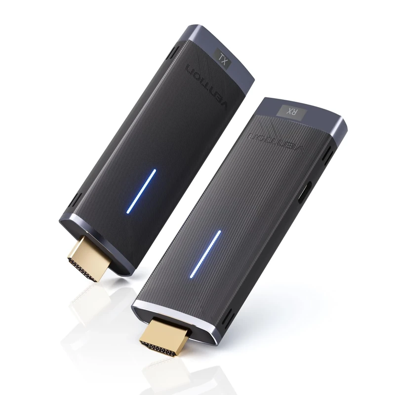 VENTION Wireless HDMI Transmitter and Receiver, Portable Wireless HDMI Extender - Plug and Play, Supports 2.4/5GHz for Streaming Video from Laptop/PC to Monitor/Projector/HDTV