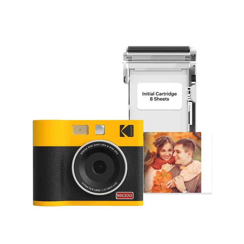 KODAK Mini Shot 3 ERA 2-in-1 Instant Camera and Printer - Yellow