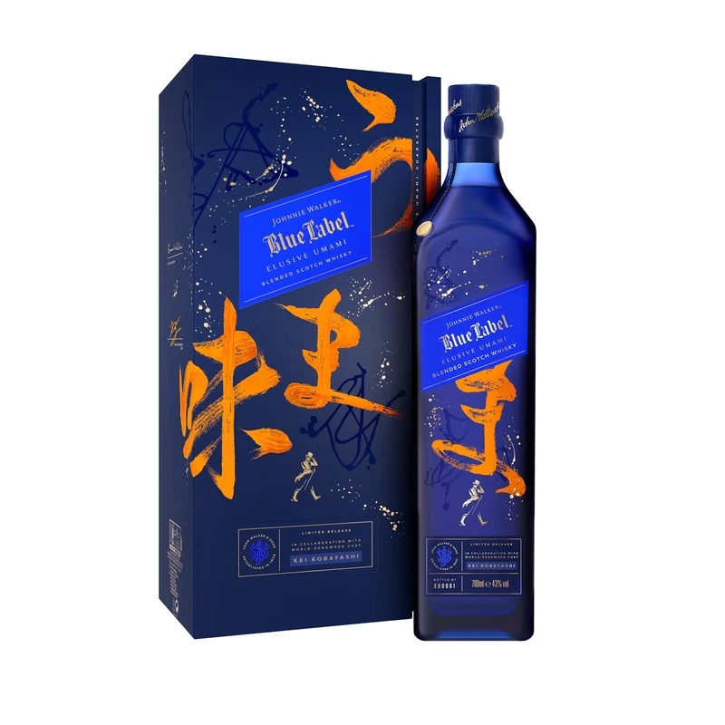 Johnnie Walker Blue Label │ Elusive Umami │ 43% vol │ 70cl │ Limited Edition Whisky │ Sweet & Savoury │ Orange & Red Berries │ Hints of Salt & Pepper │ Subtle Richness │ with Gift Box - Image 1