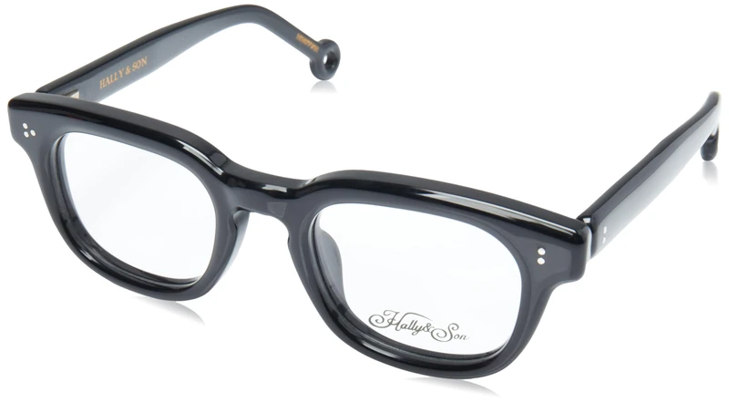 Hally & Son Eyeglass Frame HS877V01 Black 48/22/145 Unisex Adults Glasses, Black, 48/22/145