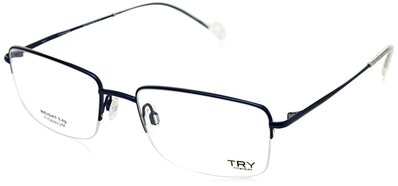 try Eyeglass Frame TYA29V04 Blue 55/19/140 Unisex Adults Glasses, azul, 55/19/140 - Image 1