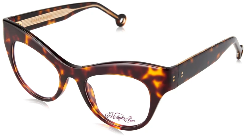 Hally & Son Eyeglass Frame HS900V02 Tortoise 49/20/135 Women Eyewear, Tortoise, 49/20/135