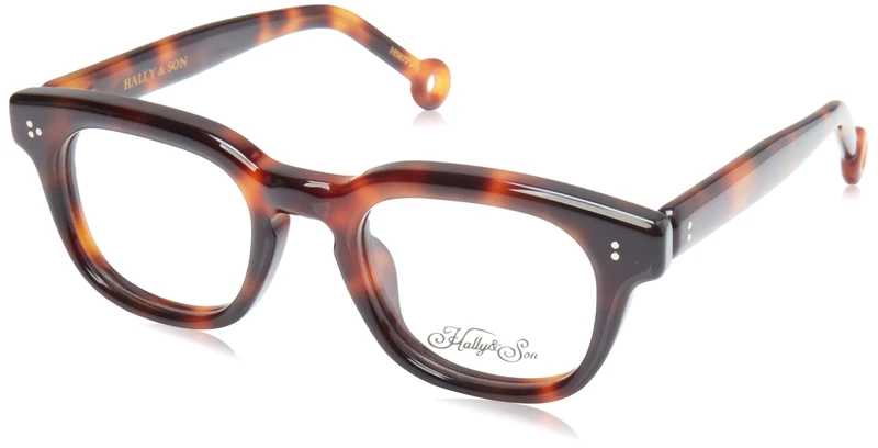 Hally & Son Eyeglass Frame HS877V02 Tortoise 48/22/145 Unisex Adults Glasses, Tortoise, 48/22/145