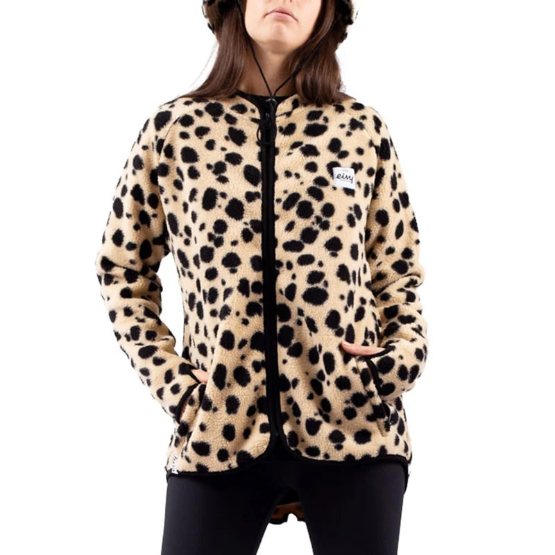 Eivy Women's Redwood Sherpa Jacket Fleece, Cheetah, XXL