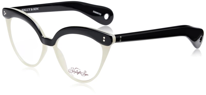 Hally & Son Eyeglass Frame HS898V03 Multi-Black 52/16/145 Women Eyewear, multi-black, 52/16/145