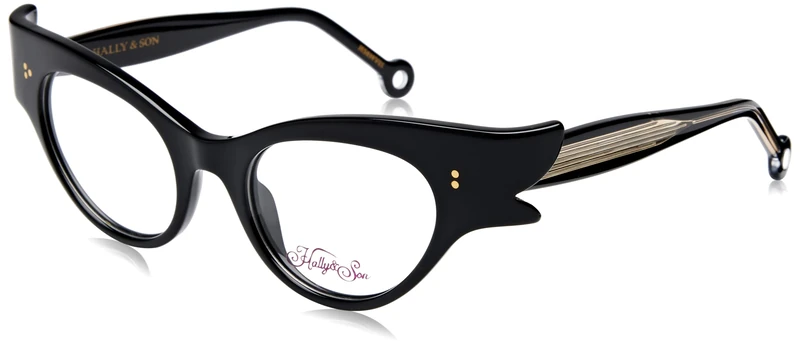 Hally & Son Eyeglass Frame HS899V01 Black 50/20/140 Women Eyewear, Black, 50/20/140
