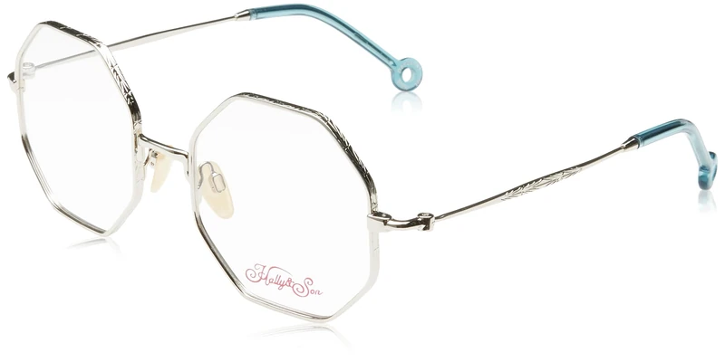 Hally & Son Eyeglass Frame HS904C03 Silver 52/20/140 Women Eyewear, silver, 52/20/140