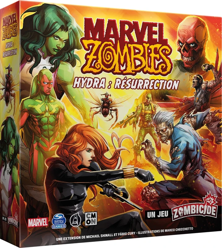 Asmodee Cmon Marvel Zombies - Expansion: Hydra Resurrection - Un Jeu Zombicide - Board Games - Miniatures Games - Cooperative Games - Ages 14+ - French Version