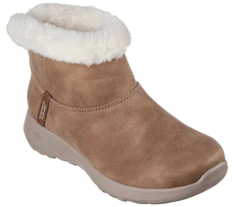 Skechers Women's On-The-Go Joy Cozy Dream Boots, Chestnut Textile, 8 UK