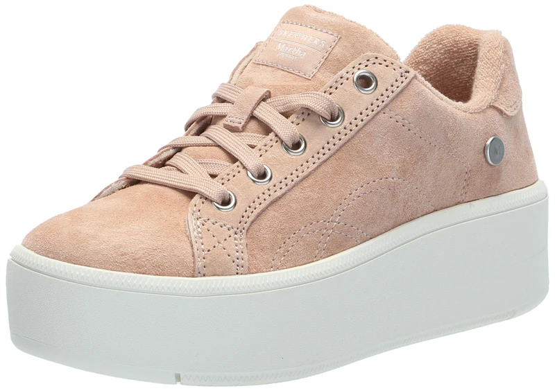 Skechers Womens Martha Stewart Plateau Chic Lady, Rose, 8