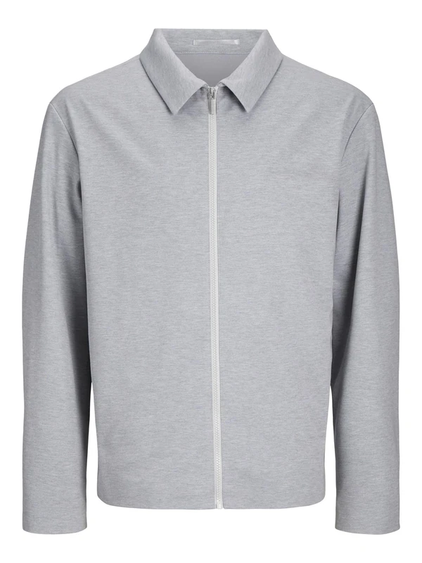 JACK & JONES Men's Jprjones Stretch Zip Hybrid Blazer Suit Jacket, Harbor Mist/Fit: Slim fit, 40R