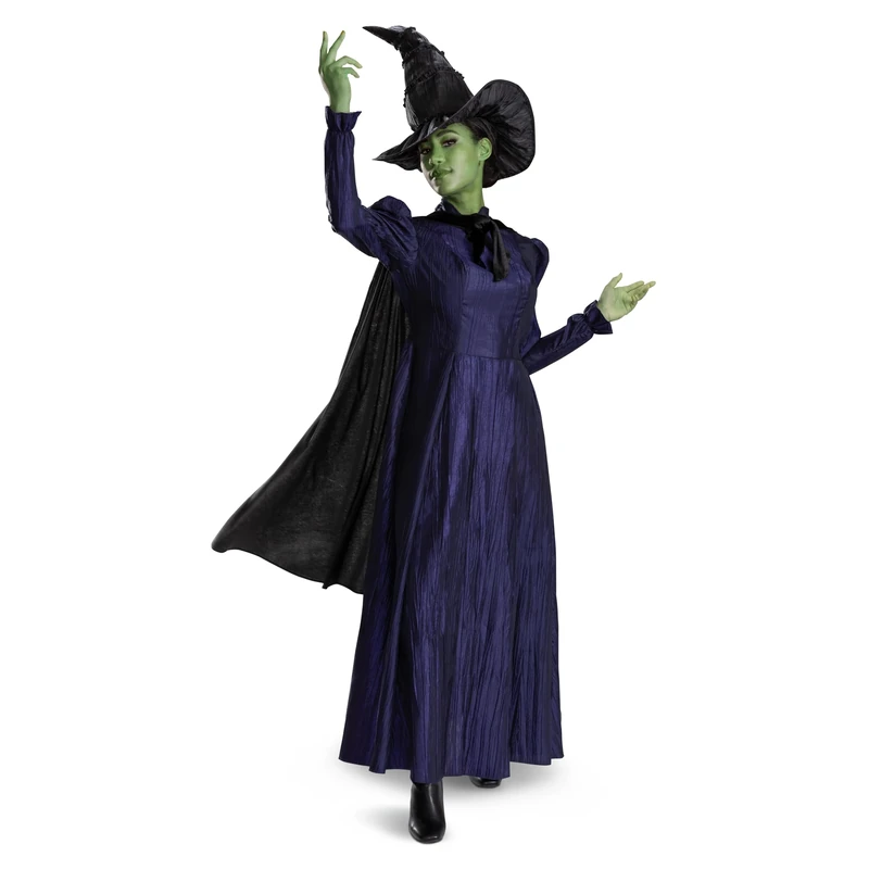 DISGUISE Adult Wicked Deluxe Elphaba Fancy Dress Costume | Wicked Fancy Dress Costumes Small