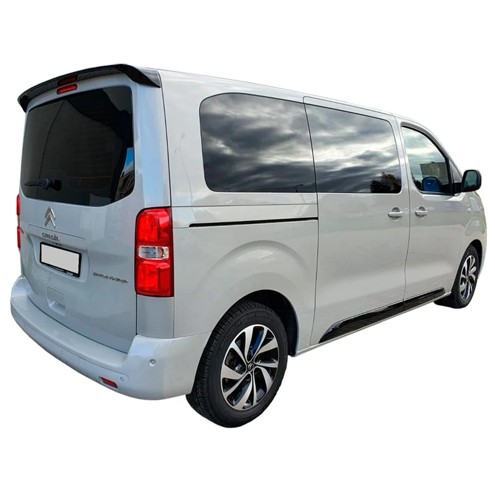 Motordrome Roof spoiler compatible with Citroën Jumpy/Dispatch/Spacetourer & Peugeot Expert III/Traveller & Toyota Proace 2016- & Opel Vivaro C/Zafira Life 2019- (Models wih rear hatch) (PU)