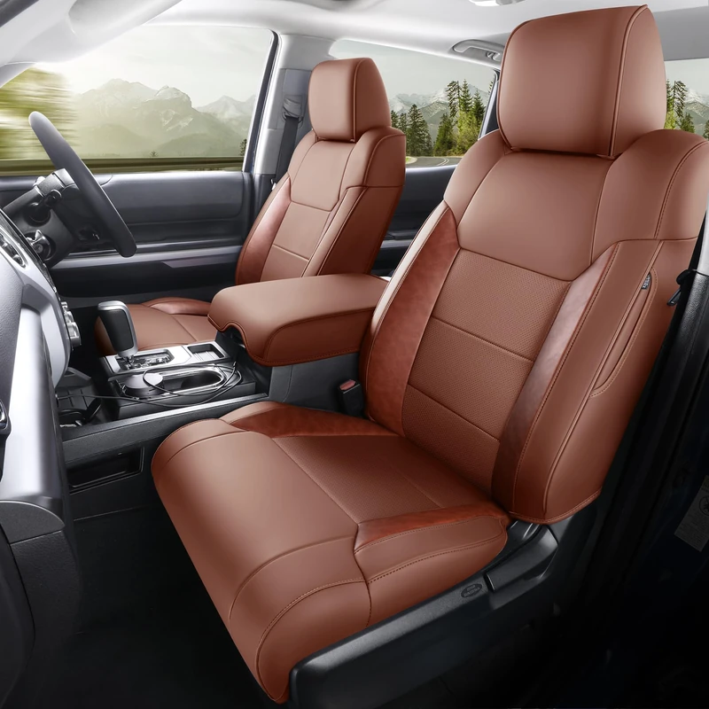 MeeKooMay Toyota Tundra seat Cover (Brown)
