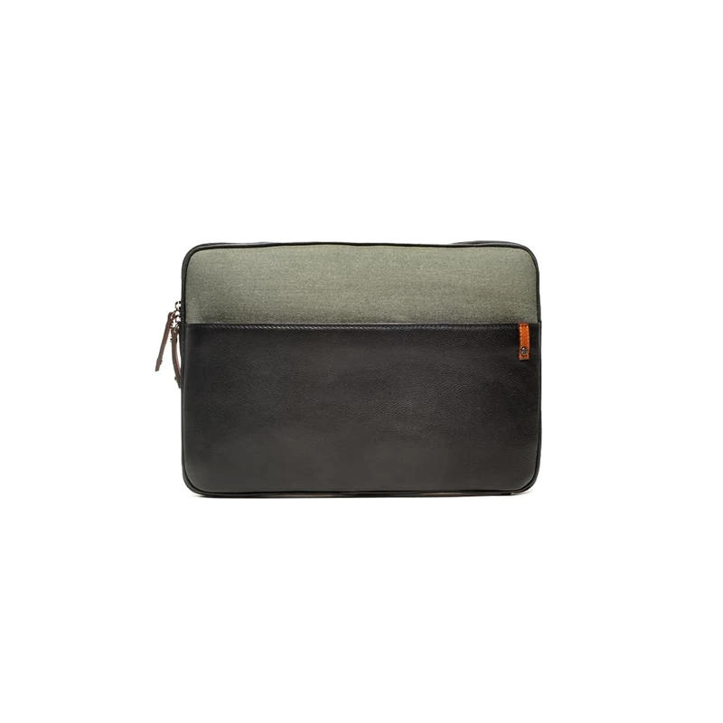 BERBA Laptop sleeve 898-777-32 black-olive ONE SIZE UNISEX ADULTS, Black-olive, One Size, Casual - Image 1