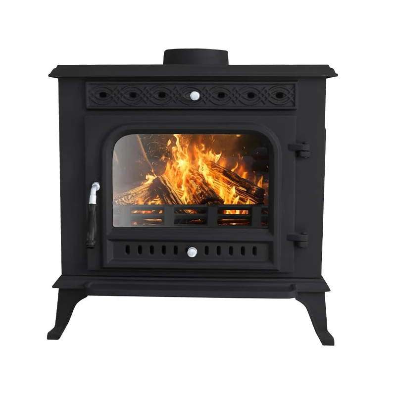 NRG Defra Approved 10KW Multifuel Stove Eco Design Cast Iron Fireplace Type B