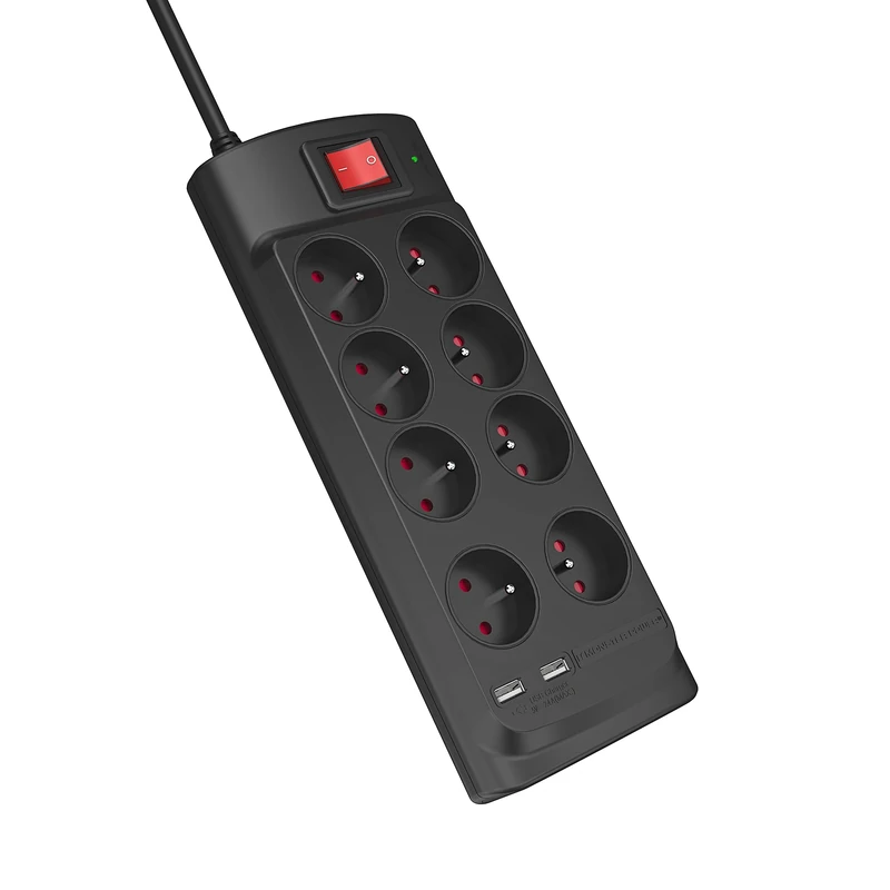 Monster POWER PARAFOUDRE PARASURTENSEUR 8 AC/2 USB-A FR - Image 1