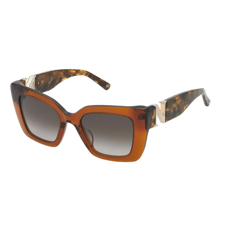 DE RIGO VISION ESPAÑA SUNGLASSES Nina Ricci - MAT: Acetate-C: SHINY TRANSPARENT BROWN-BROWN GRADIENT BROWN - D: 140x20 - Female