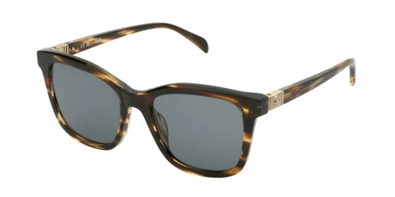 TOUS SUNGLASSES MAT: Cellulose acetate_C: SHINY STRIPED HAVANA D: 140x18 / Female