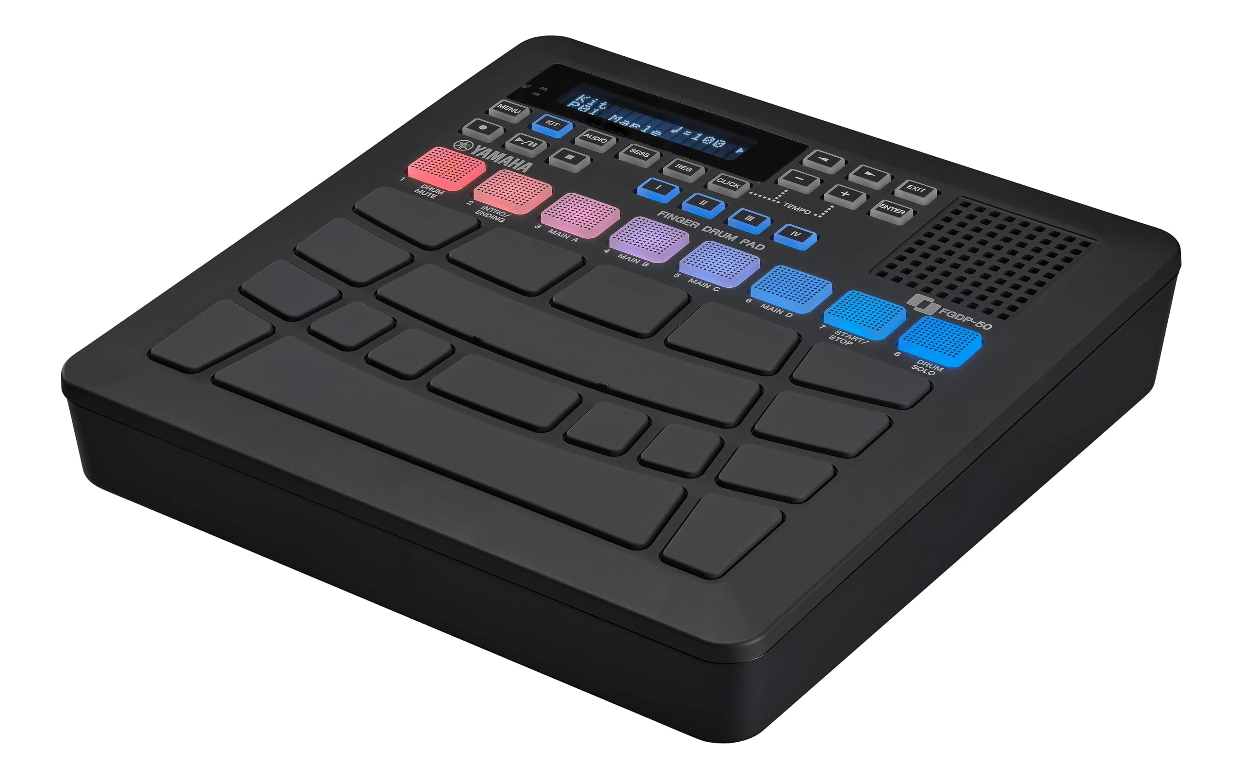 Yamaha FGDP-50 Finger Drum Pad – Advanced Electronic Drum Pad with Ultra-Sensitive Pads, 48 Preset Kits, 1,500 Voices, Built-In Speaker, USB MIDI/Audio, Rechargeable Battery, and AUX In