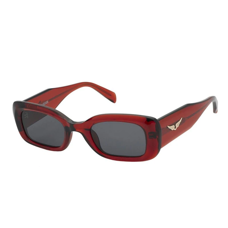 Zadig & Voltaire Szv372 Women's Sunglasses Transparent Red 49/23/140, Transparent red, 49/23/140