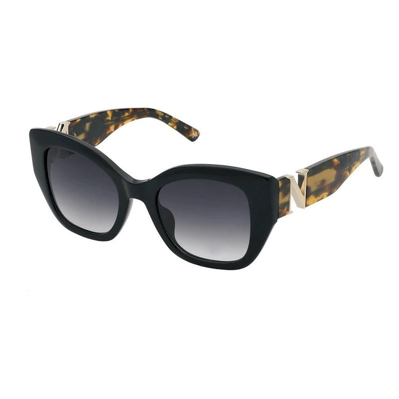 DE RIGO VISION ESPAÑA SUNGLASSES Nina Ricci - MAT: Acetate-C: SHINY BLACK-SMOKE GRADIENT SMOKE - D: 140x21 - Female