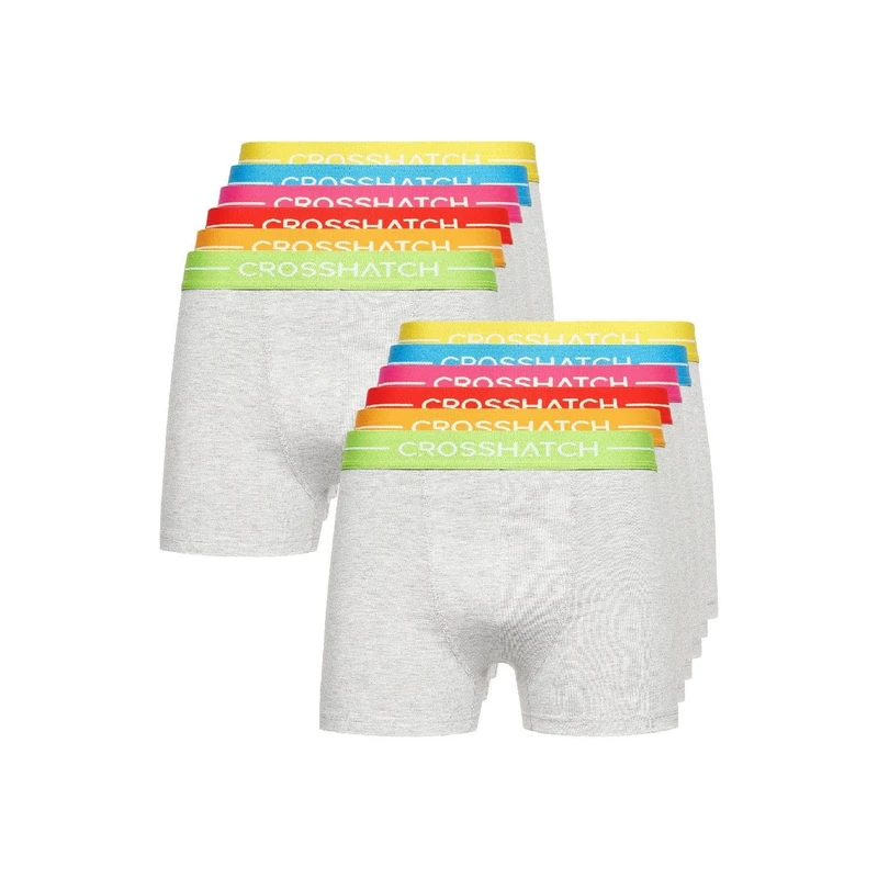Crosshatch Mens Astral Style Boxer Short (XL/GREY MARL)