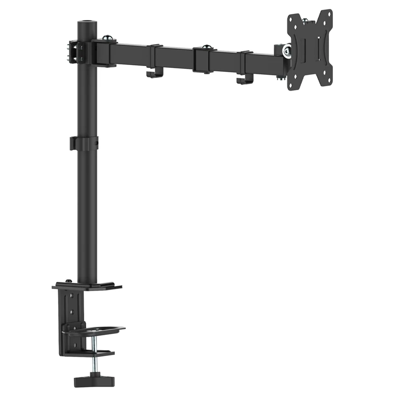 Atlantis P022-ED203AN Support and Arm for PC Monitor from 13 to 32 inches, Max 8 kg, for Desk. Height Adjustable, Articulated Arm. Tilt +/- 45 °, Pivot +/- 180 °, Rotation and 180 ° Swivel. Vesa