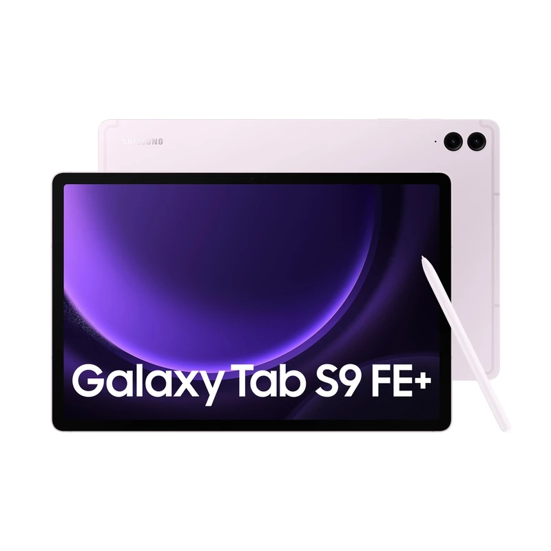 Samsung Galaxy Tab S9 FE+ Tablet with S Pen, 256GB, Long-lasting Battery, Lavender, 3 Year Manufacturer Extended Warranty (UK Version)