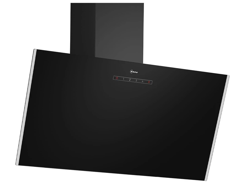 NEFF Wandesse N30 D83IDK1S0 Cooker Hood for Wall Mounting, 80 cm Wide, Intensive Level, LED Lighting, Touch Control, Metal Grease Filter, Black