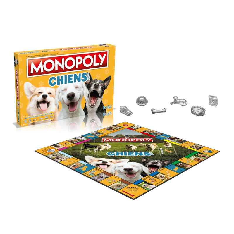 Winning Moves Monopoly Dogs Board Game - French Version
