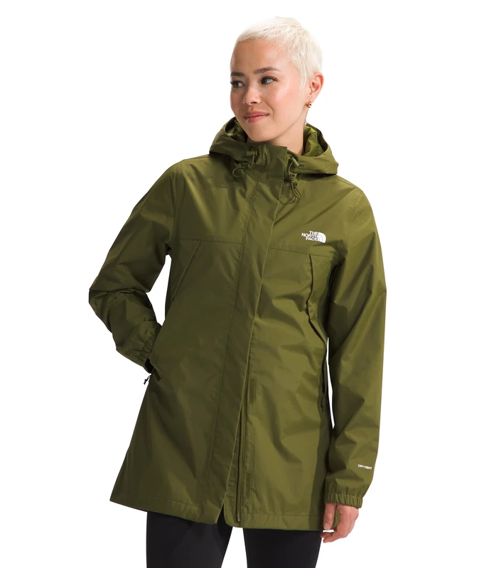 The North Face Antora Parka Jacket Forest Olive XS - Image 1
