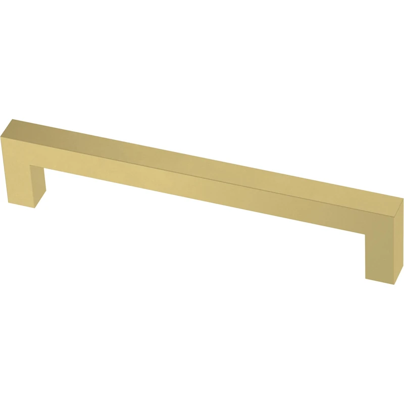Franklin Brass Simple Modern Square (30-Pack) Cabinet Handles 5-1/16" Hole Center Modern Pulls | Satin Gold Hardware Kitchen Door, Drawers, Dressers, Furniture P46646K-523-B3