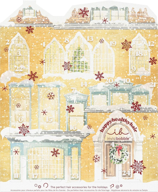 Invisibobble Beauty Advent Calendar 2023 I 24 Hair Accessories I Surprise for Women and Girls I Exclusive Elastics I Festive Calendar for Hair Care - Image 1