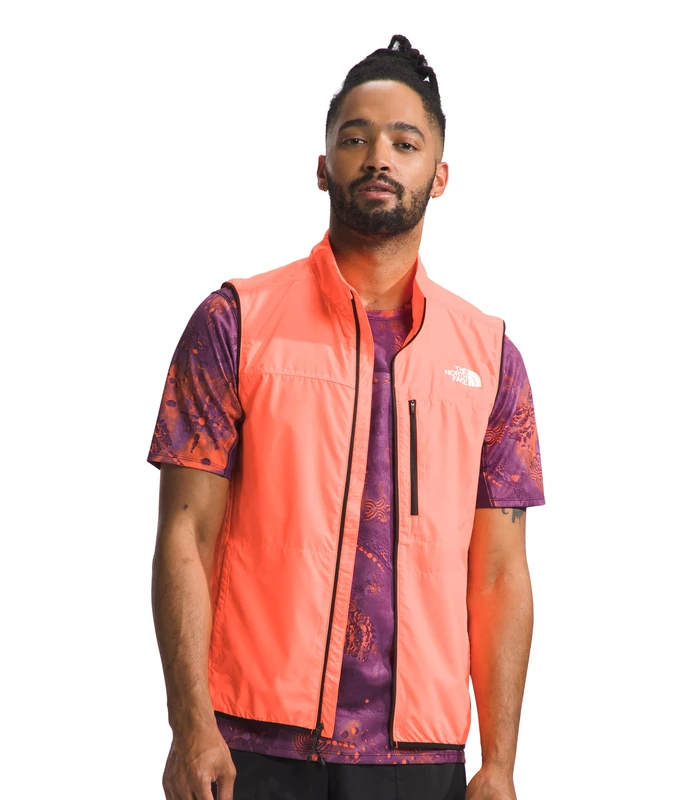 The North Face Higher Run Vest Vivid Flame XL