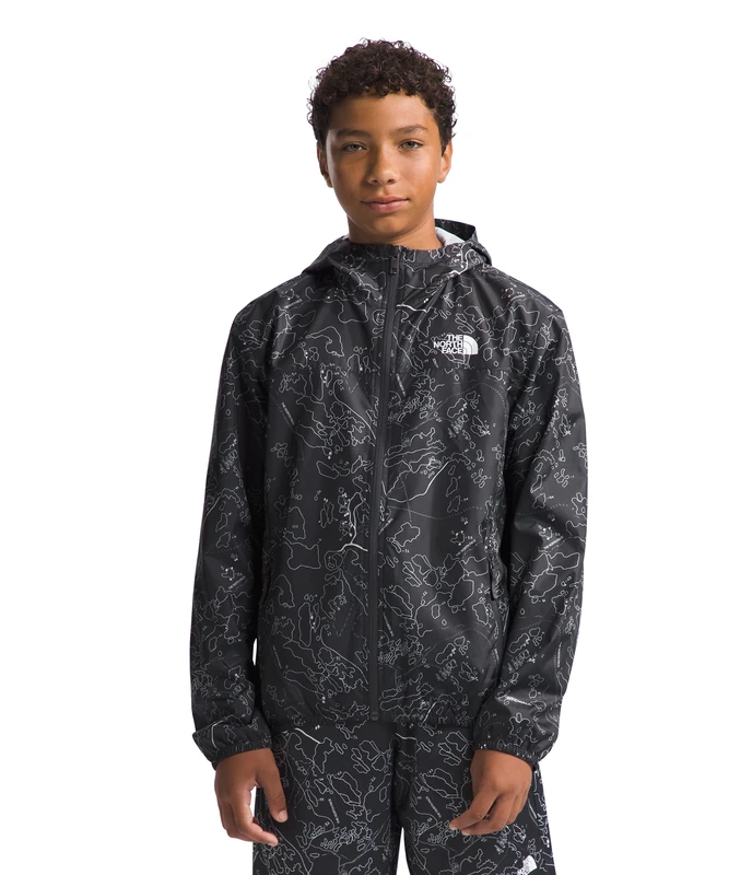 The North Face Never Stop Jacket Asphalt Grey Bouldering Guide Print 176